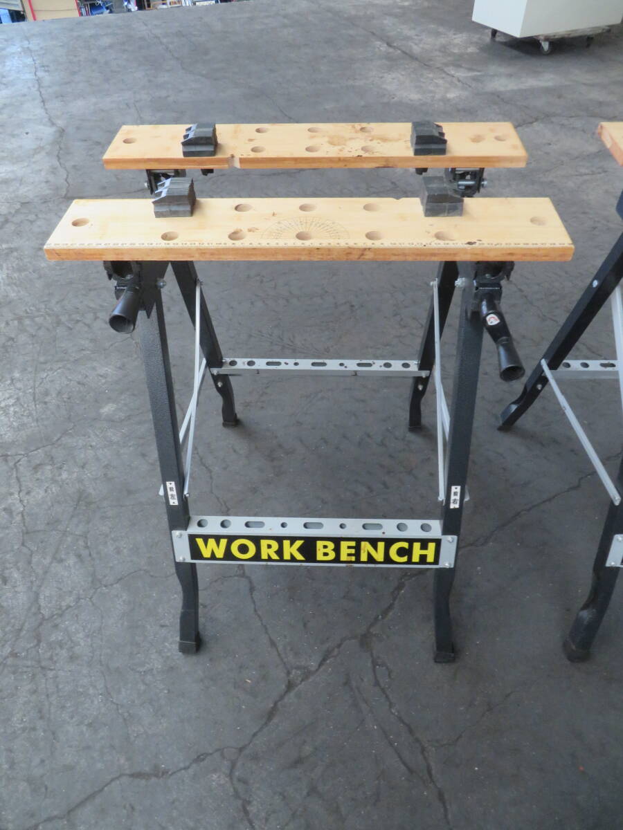  I-626）来店・引き取り限定☆ワークベンチ2台セット☆ワークテーブル・万能作業台☆WORK BENCH☆工具☆中古品の画像2