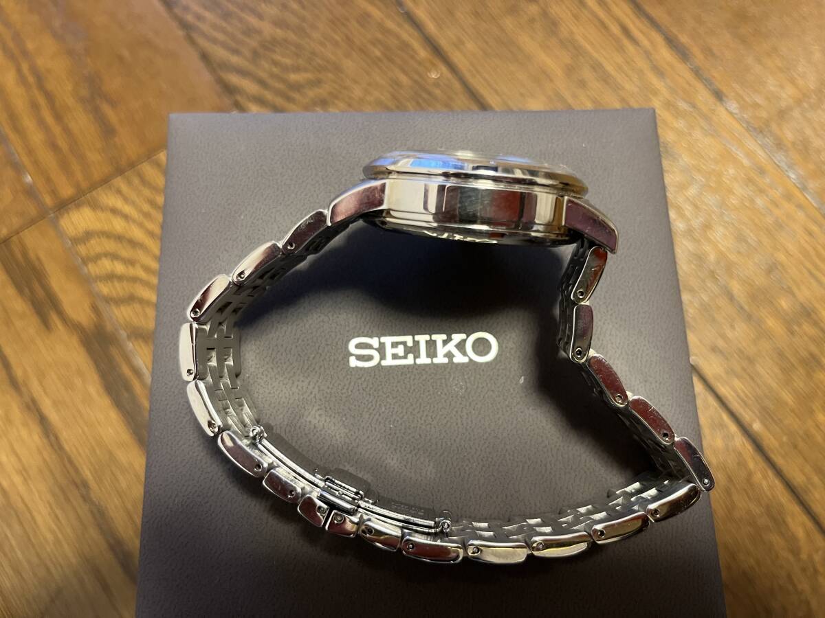 SEIKO(セイコー) 腕時計 PRESAGE(プレザージュ) 4R57-00E0 メンズ 裏スケ シルバー 本体・説明書・保証書・箱付の画像5