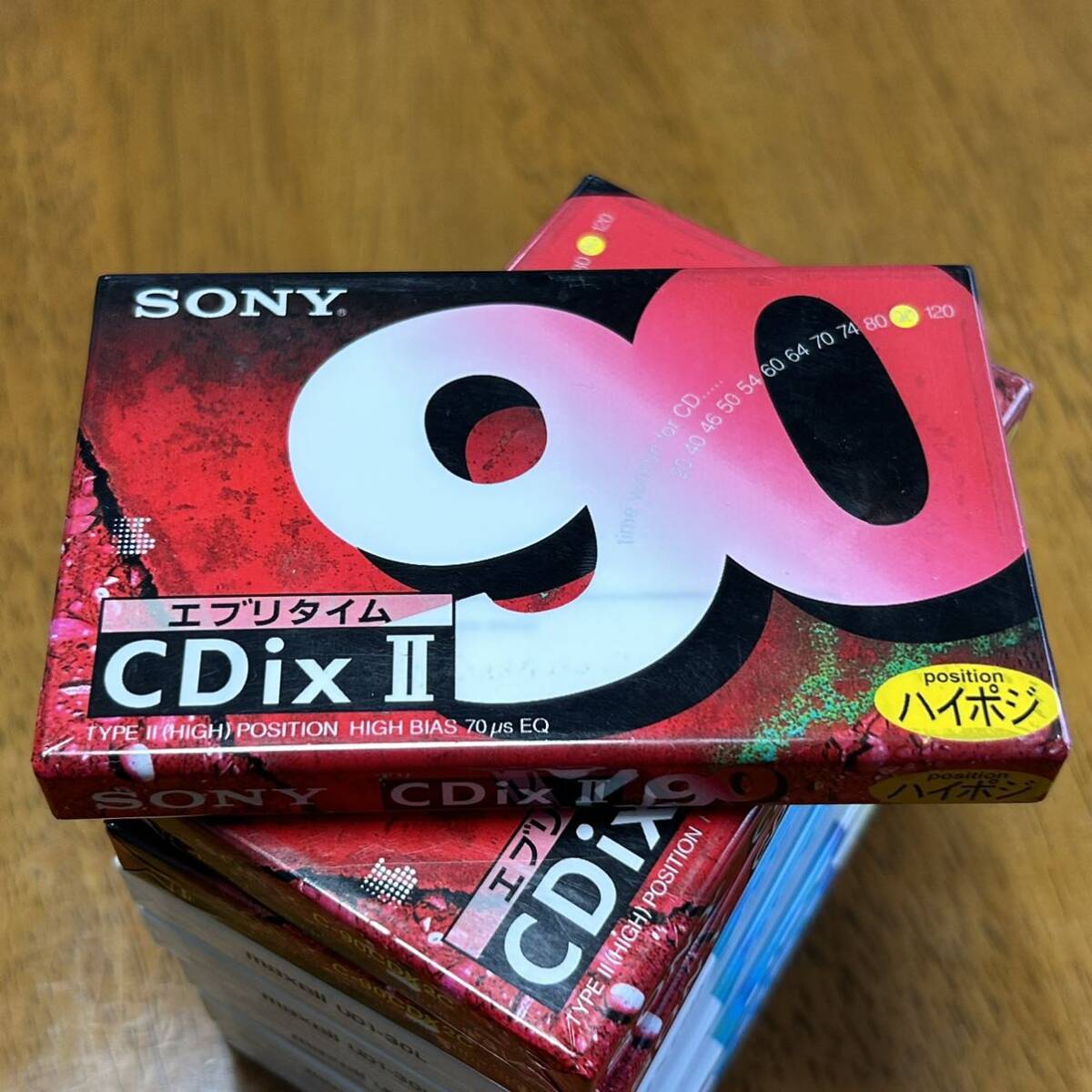 カセットテープ SONY ハイポジ CDixⅡ 90分 3本　　日立マクセル maxell ノーマルポジション UD1 30分 5本　　合計8本_画像5