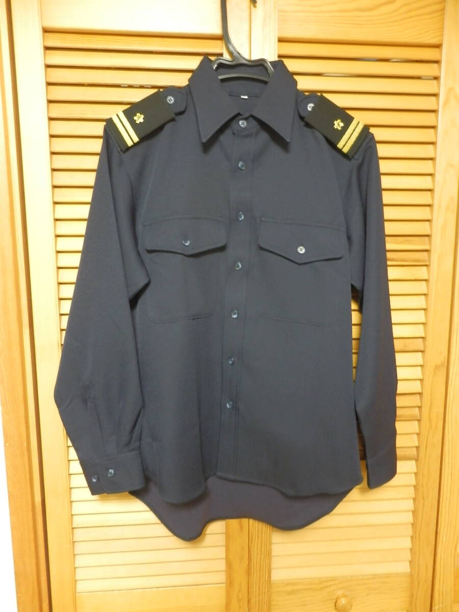 海上自衛隊 幹部用長袖作業服上衣 部隊識別帽「加賀」「1尉」乙階級章 【レプリカ品】の画像9