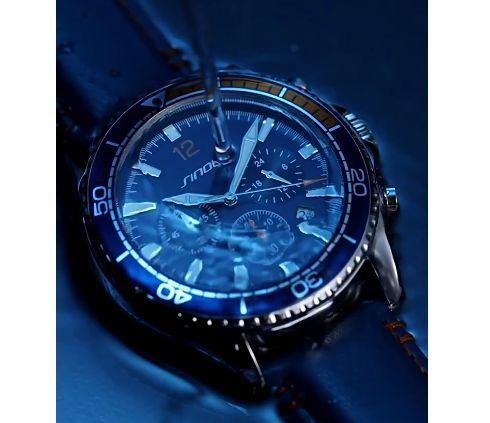 ■□■ セール ■□■ 新品 スポーツ レザー 腕時計 ブルー 青 30m防水 【ディーゼル バーバリー ダンヒル ポールスミス】