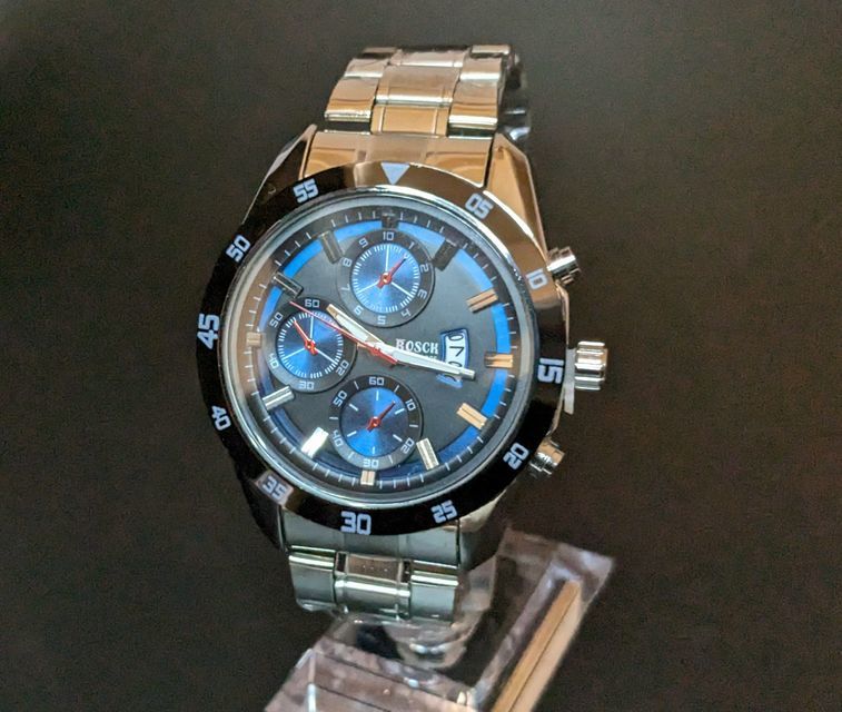 ■□ セール □■ 新品 BOSCH2 メンズ ビジネス 腕時計 ブラック ブルー 【ディーゼル バーバリー ダンヒル ポールスミス】