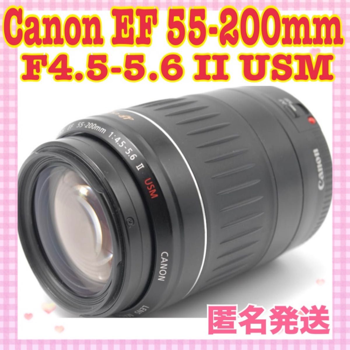 ☆大人気☆ 望遠レンズ　Canon キャノン　EF 55-200mm II USM