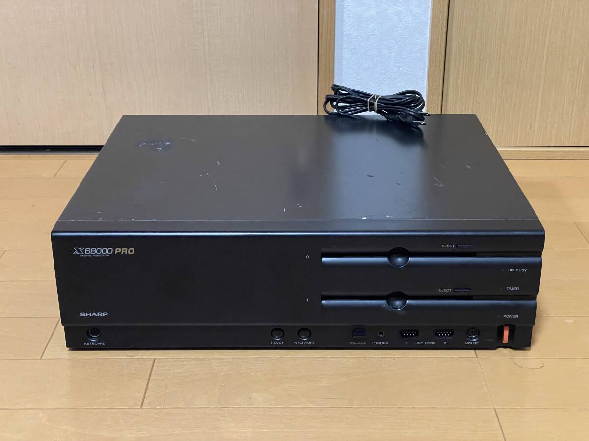  power supply OH goods * sharp *X68000Pro(CZ-652C-BK) operation verification ending power supply BOX power supply from SH5. exchangeable Human68K attaching 