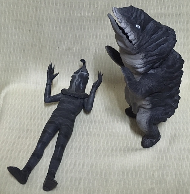 エクスプラス 大怪獣シリーズ ケムール人 & ゴルゴス ウルトラQ (欠品ありのジャンク品)_画像3