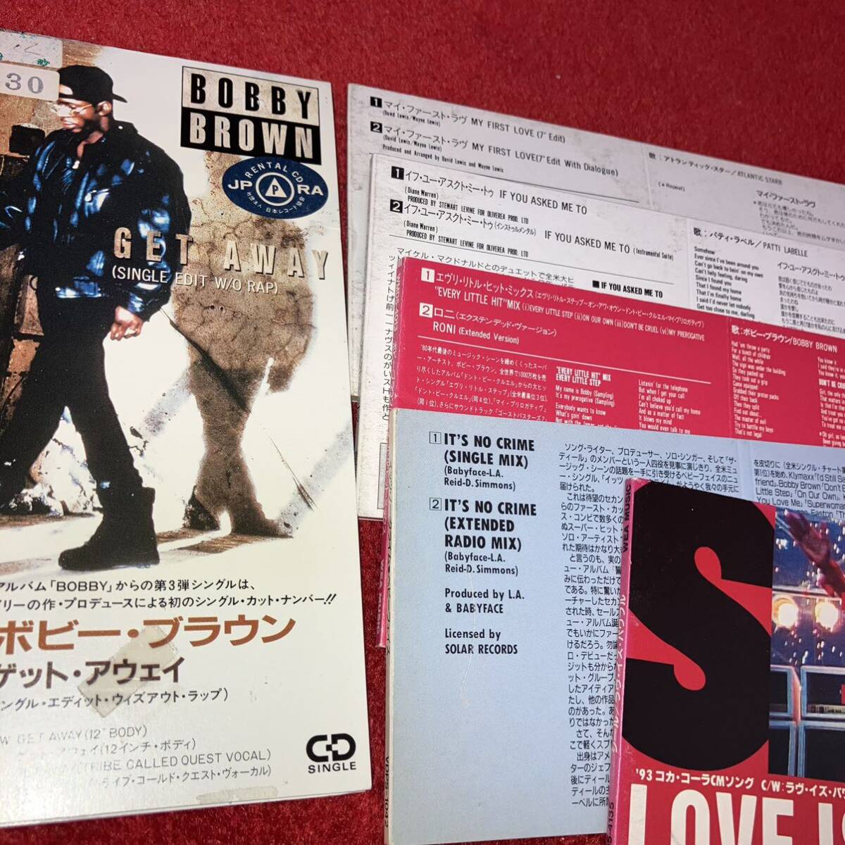 R&B 日本盤 8cm CDシングル 11枚まとめて BABYFACE Bobby Brown SEAL Atlantic Starr THE JETS Patti LaBelle 送料無料！