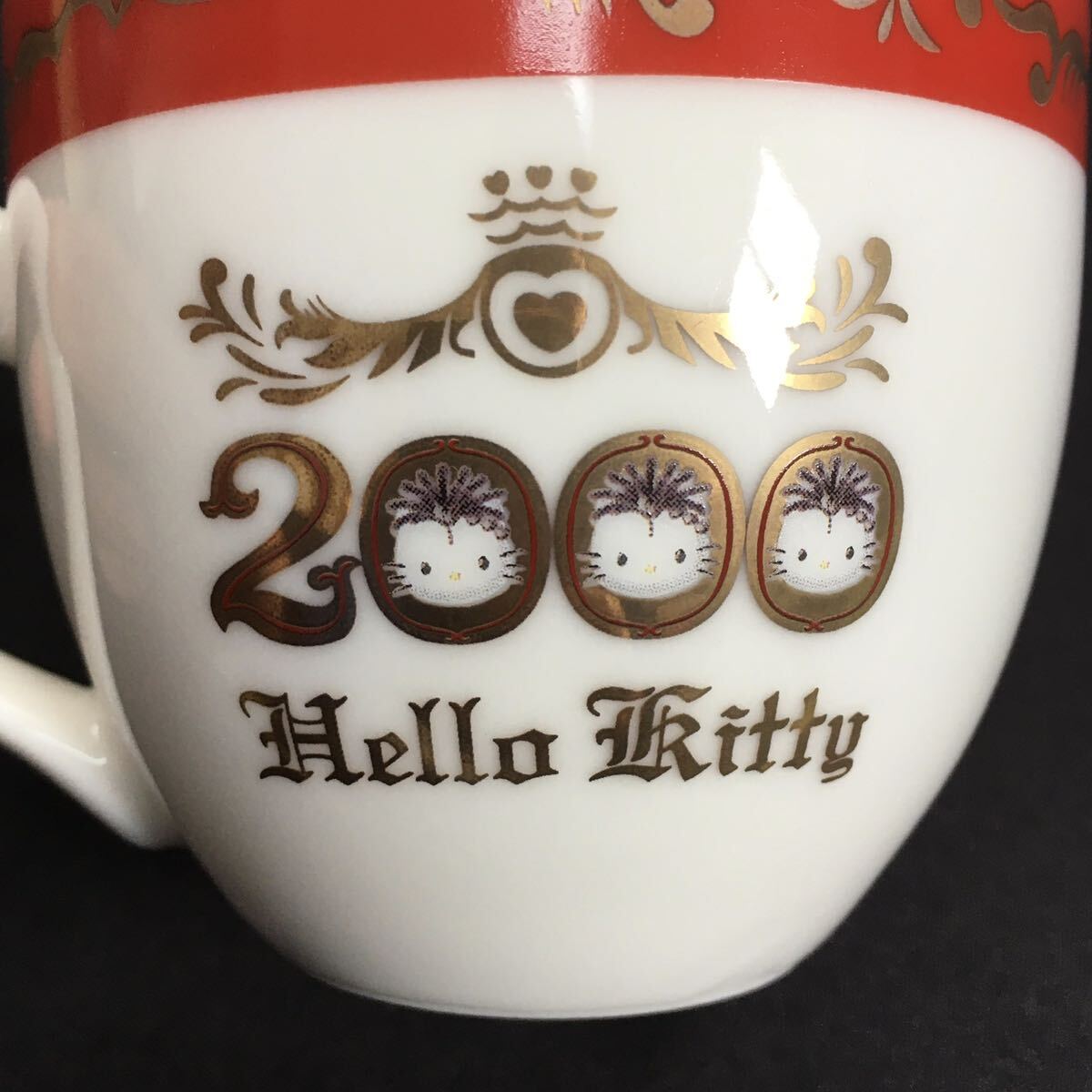 [ 希少 ] ハローキティ 2000 ミレニアム 美空ひばり マグカップ コラボ 不死鳥 Sanrio Hello Kitty 1999年 2000年 レトロ ヴィンテージ_画像4