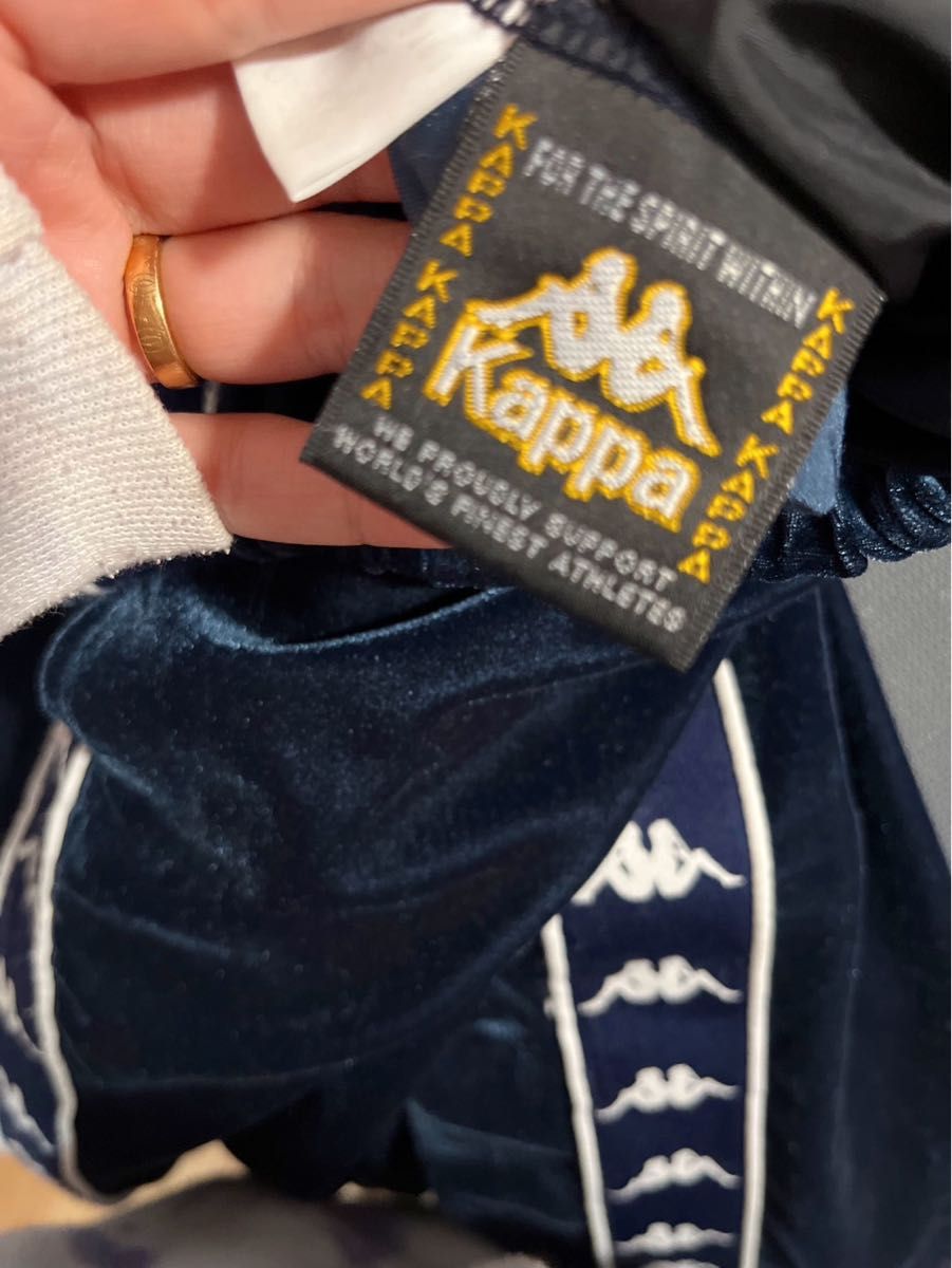 【希少】Kappa ベロア　刺繍ロゴ　セットアップ　トラックジャケット　パンツ