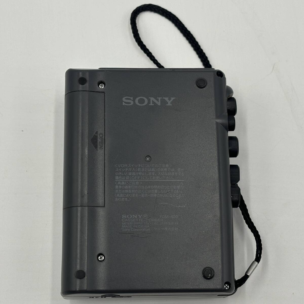SONY/ソニー カセットボイスレコーダー ビンテージ オーディオ機器 通電のみ確認済み TCM-400_画像6
