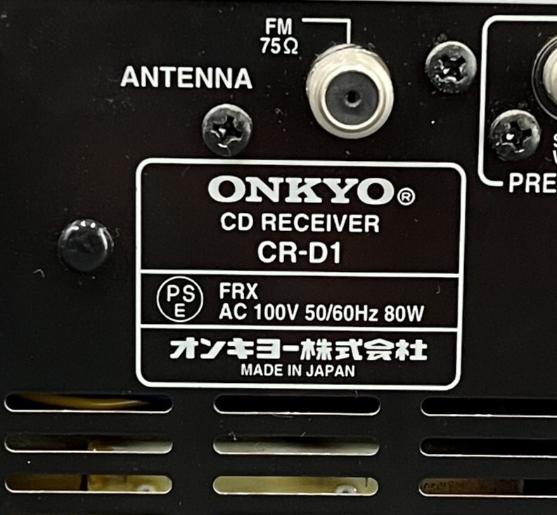 ONKYO/オンキョー システム コンポ オーディオ CD読み込み確認 音出し未確認 【CR-D1/D-152E】_画像9