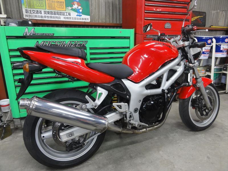 神奈川県　相模原市より　☆★車検２年付　スズキ　ＳＶ４００　二輪ＥＴＣ付き　プラグ・オイル新品　★☆ ＪＲ駅徒歩８分　車検付_画像3