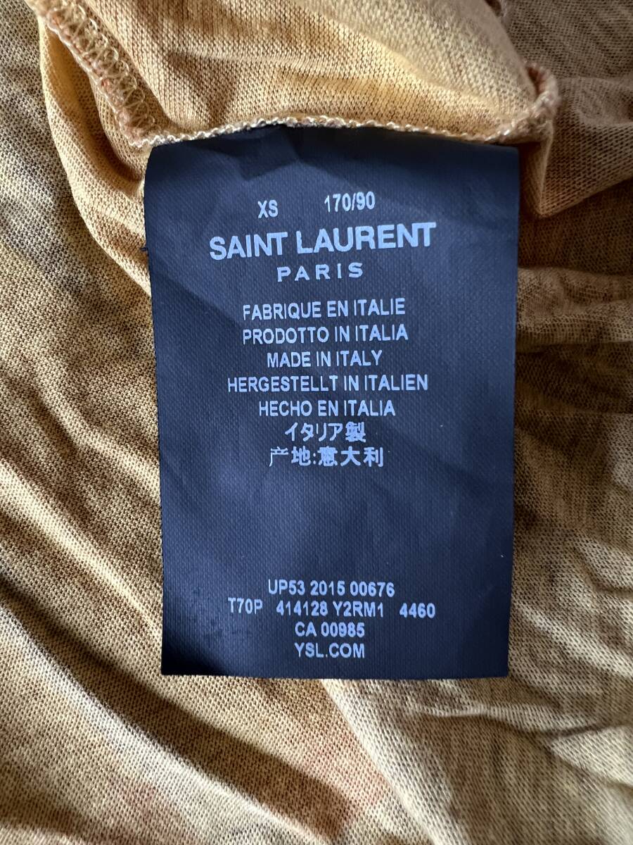 サンローランパリ SAINT LAURENT PARIS パームツリーTシャツ中古XSサイズの画像4