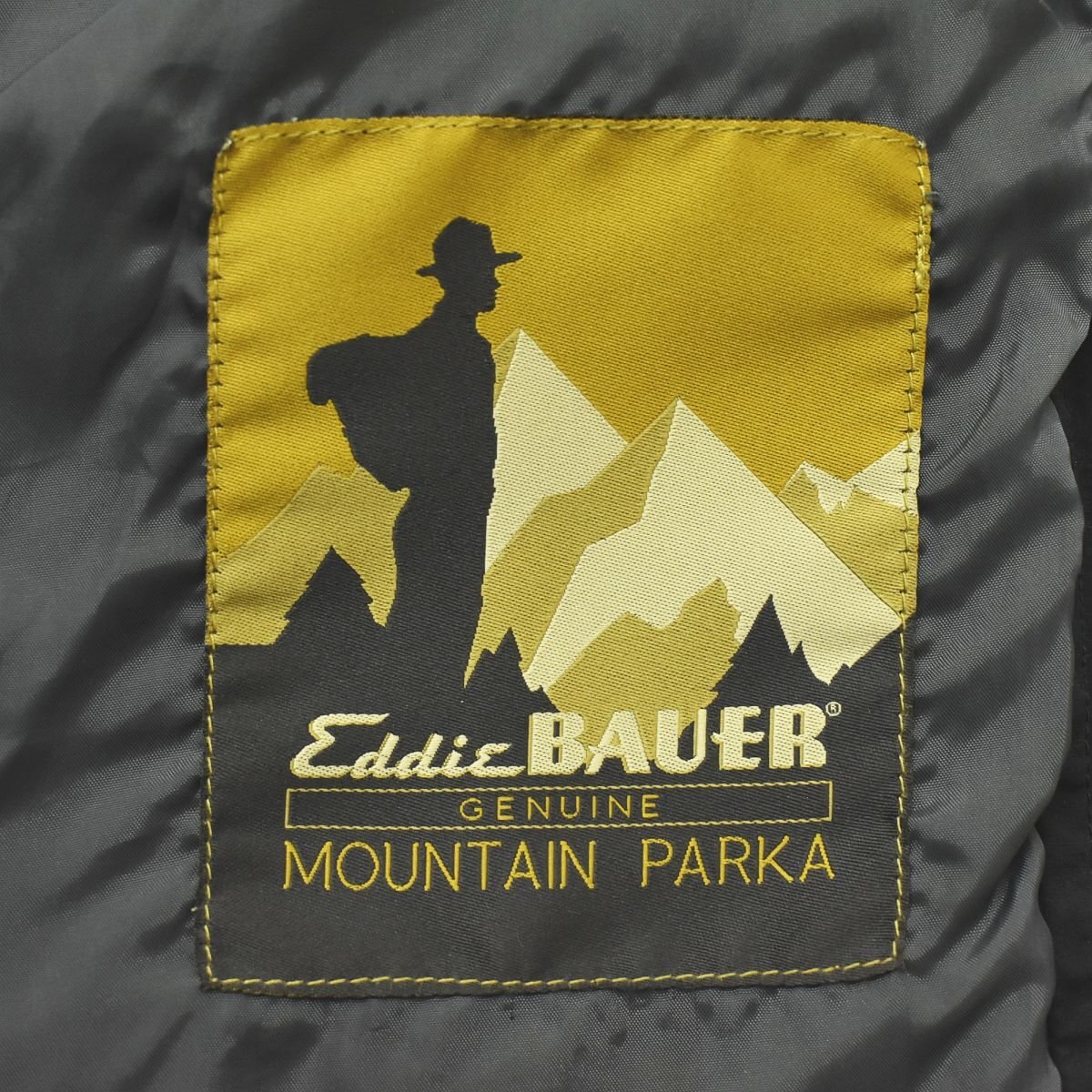 ★ビッグシルエット エディーバウアー Eddie Bauer ナイロン マウンテン パーカー ジャケット M ブラック レトロ アウトドア ジャンパー★の画像6