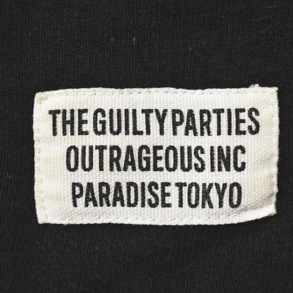 ★ストリート 日本製 ワコマリア WACKO MARIA ジップパーカー M ブラック GUILTY PARTIES PARADAISE ギルティーパーティズ パラダイス★_画像6