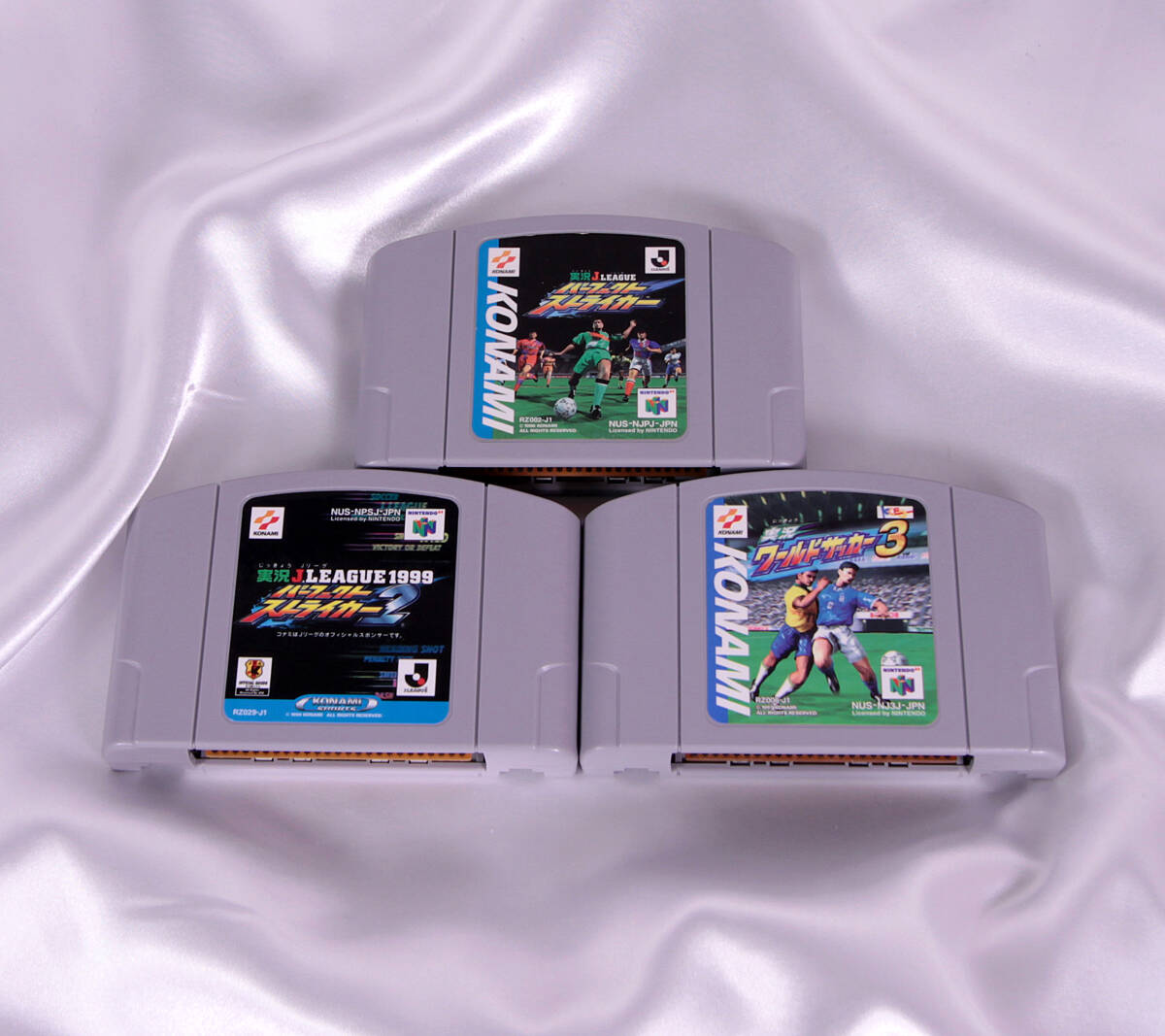 [テスト済み] パーフェクトストライカー1+2+3セット ISS ニンテンドー64 N64 ニンテンドウ64 Perfect Striker Collection Football Soccerの画像1