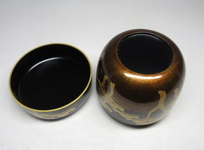 G2084】茶道具 塗師 荒井喜峰 浜松蒔絵 利休棗 共箱 即決 送料 G2084】茶道具 塗師 荒井喜峰 浜松蒔絵 利休棗 共箱 即決 送料