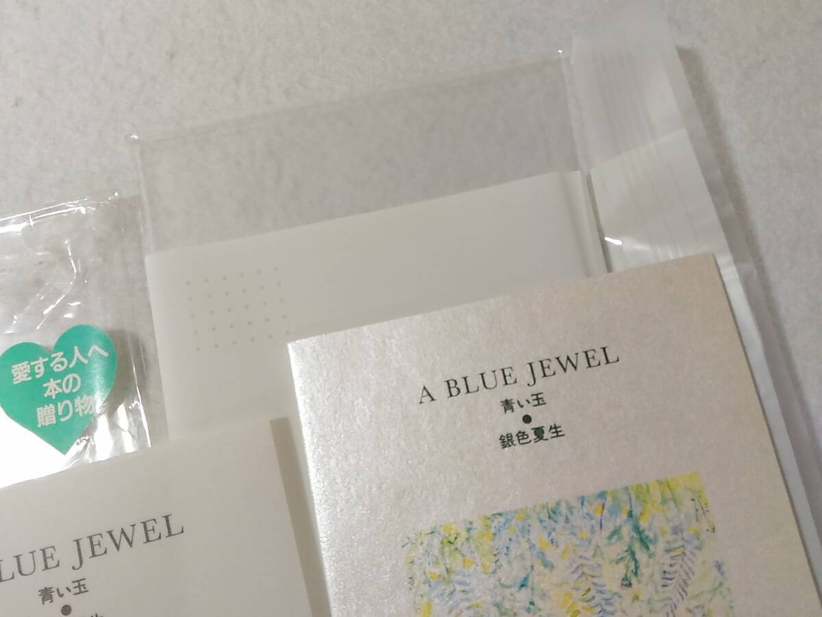 _青い玉 A BLUE JEWEL 銀色夏生 Kadokawa greeting book_画像3