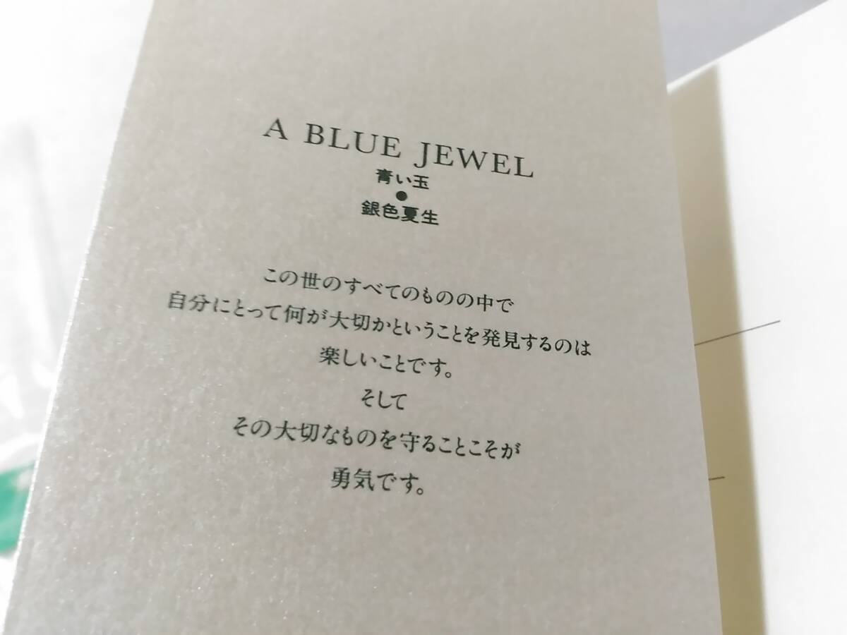 _青い玉 A BLUE JEWEL 銀色夏生 Kadokawa greeting book_画像4