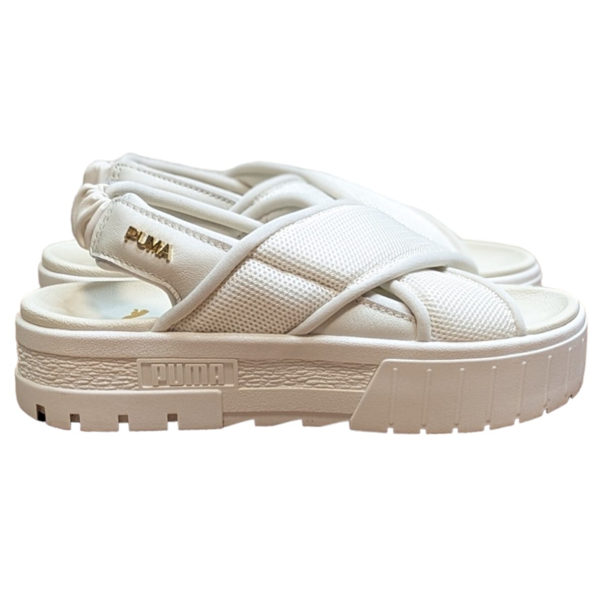 PUMA MAYZE SANDALS プーマ メイズ 23cm 厚底サンダル　レディースサンダル　PUMAサンダル　PUMA厚底　ホワイト_画像4