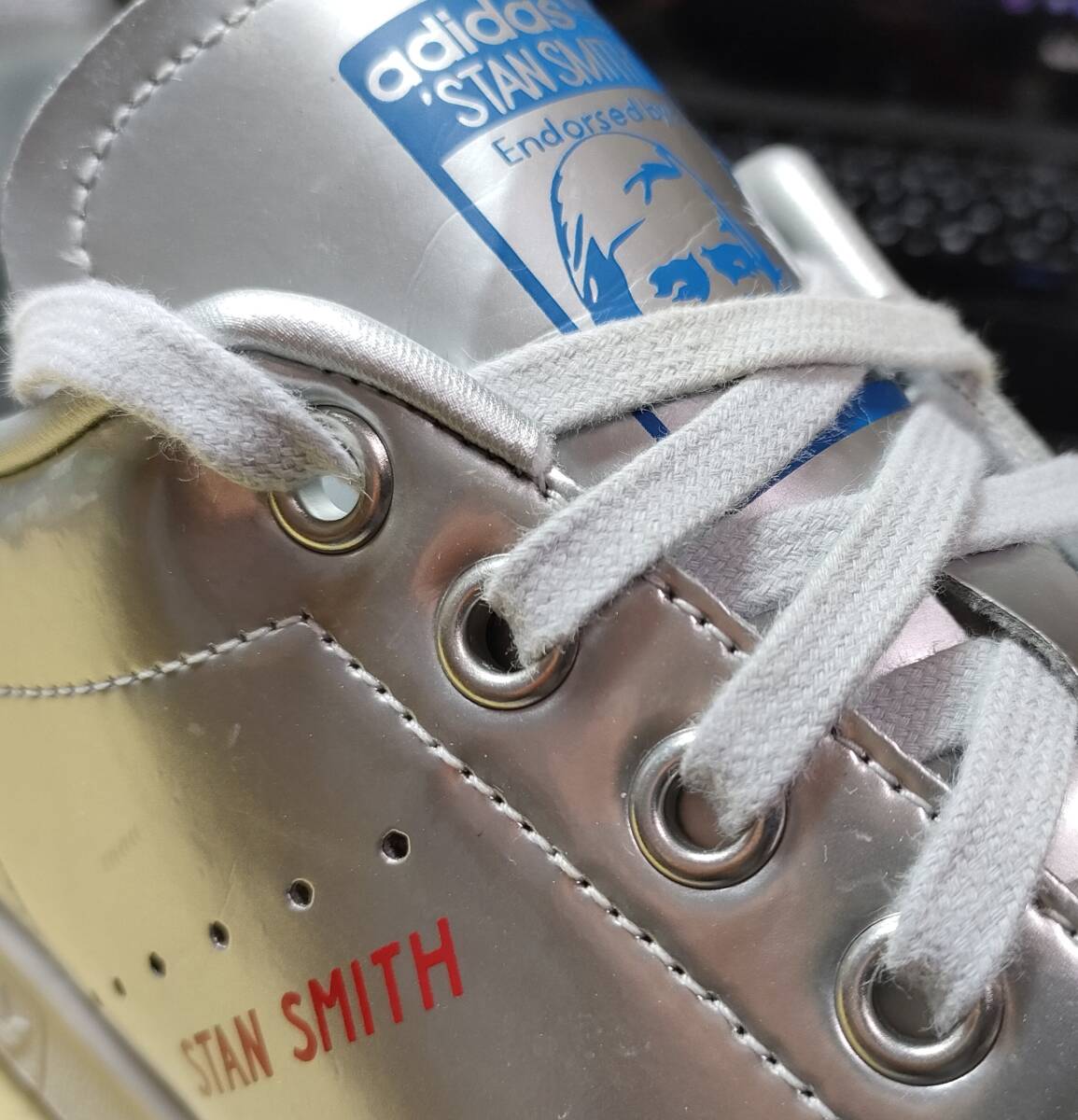 【中古】27.5㎝ adidas アディダス スタンスミス シルバー STAN SMITH Silverの画像9