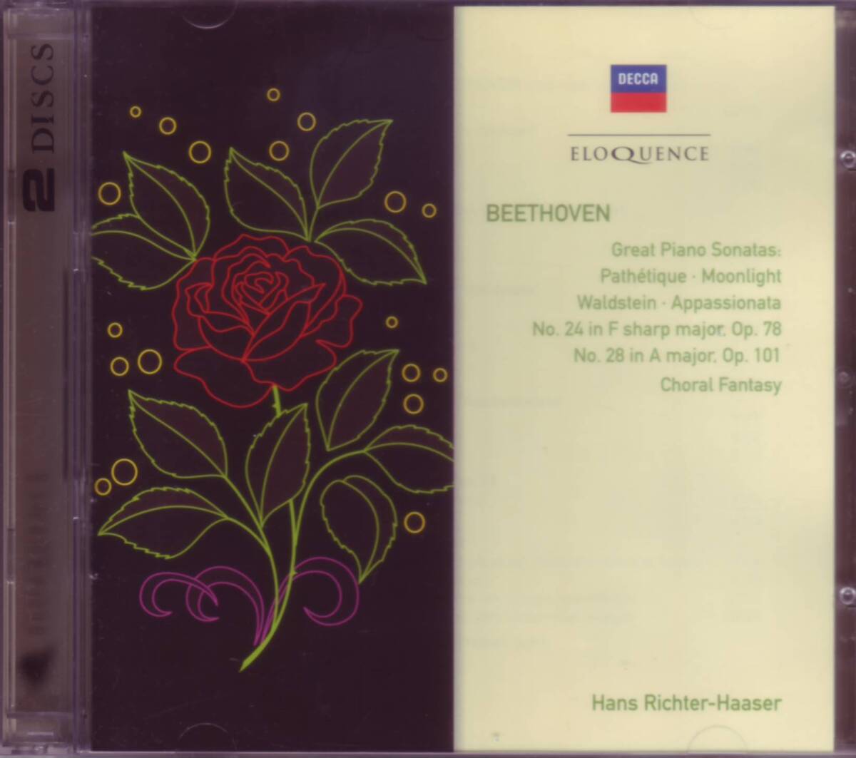 ●[濠Eloquence2CD廃盤]リヒター＝ハーザー(Pf)/ベートーヴェン:ピアノ・ソナタ集+合唱幻想曲/ベーム＆ウィーン響の画像1