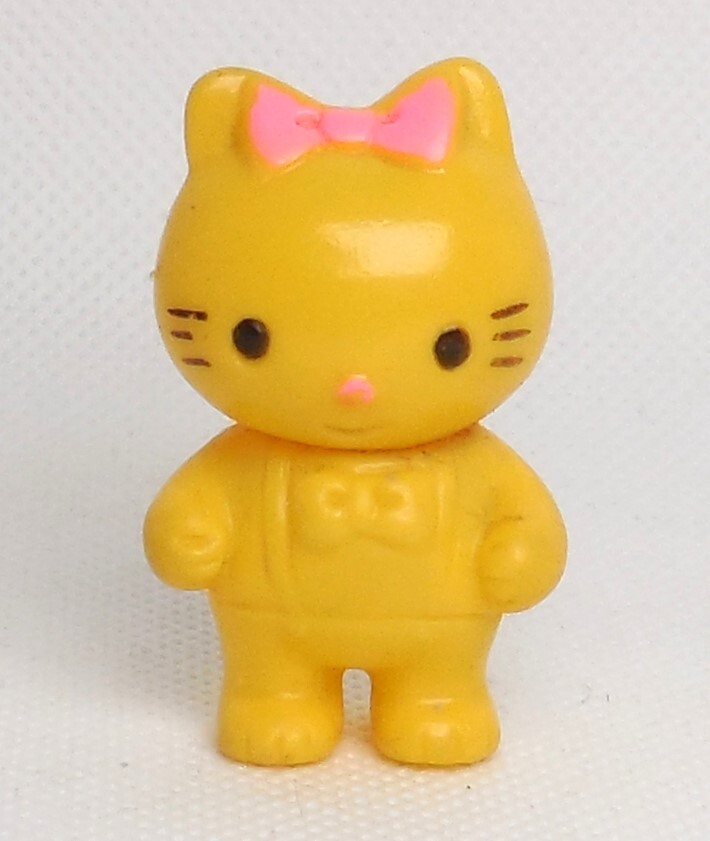 ハローキティ Hello Kitty キティちゃん パチ パチもの ミニ・ミニ ソフビ人形 黄色 yellow 約4,3cm_画像8