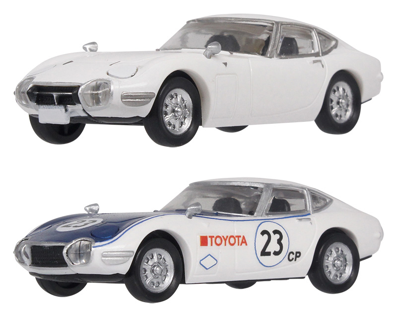 即決 【2種セット】ホビーガチャ 1/64 トヨタ 2000GT レースカーエディション ミニカー ミニチュア TOYOTA ガチャ ガチャポン タカラトミーの画像2