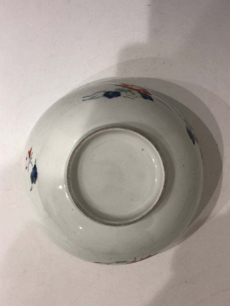 【空】美術館貸出品特別出品　１７世紀　乳白色(濁手)　柿右衛門様式　初期柿右衛門桐鳳文菓子鉢　伝来箱　本物保証_画像9