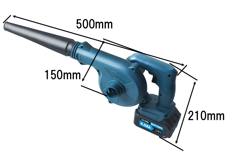 マキタ互換 充電式コードレス ブロワ ブロワー ブロアー 本体のみ 18V 14.4V MAKITA バッテリー 対応 送風 集じん 両用 神奈川県から発送の画像7