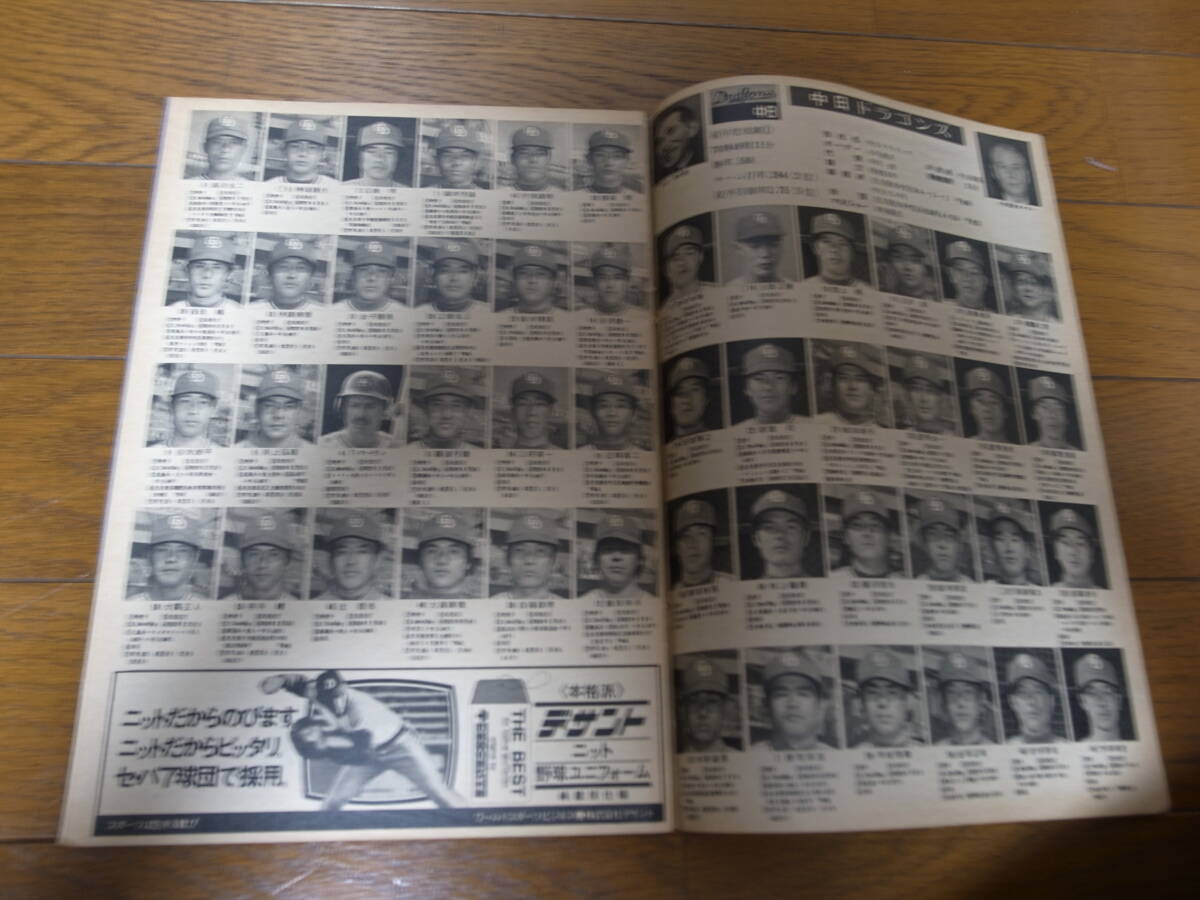 昭和50年週刊ベースボール/プロ野球選手写真名鑑/広島カープ/阪急ブレーブス/太平洋クラブライオンズ/南海ホークス _画像2