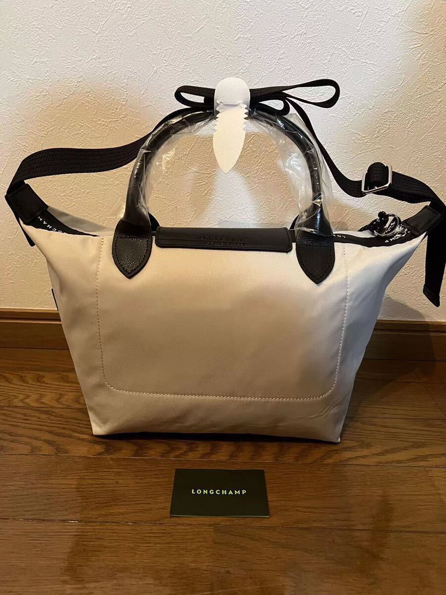 【新品】LONGCHAMP ロンシャン　ル プリアージュ エナジートップハンドルバッグ S -アイボリー