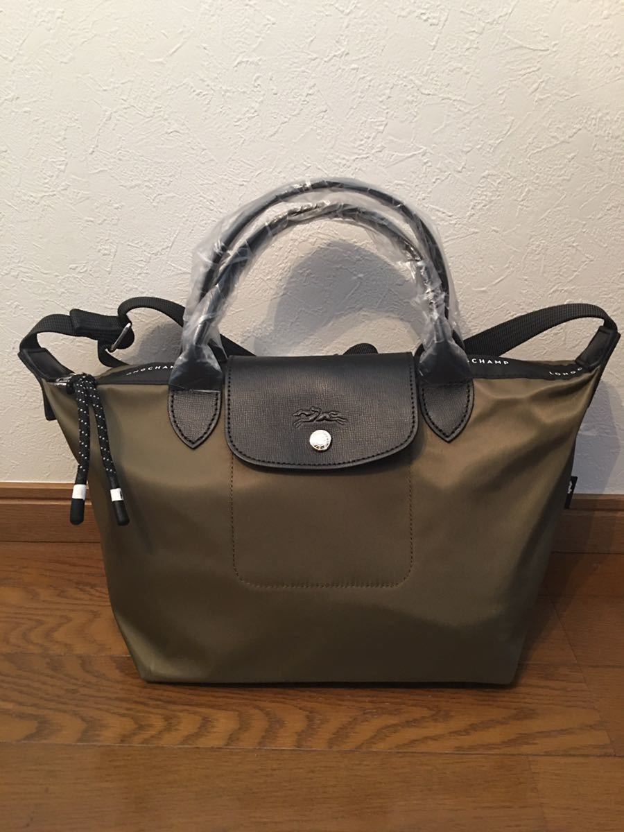 【新品】LONGCHAMP ロンシャン ル プリアージュ エナジートップハンドルバッグ S カーキの画像1