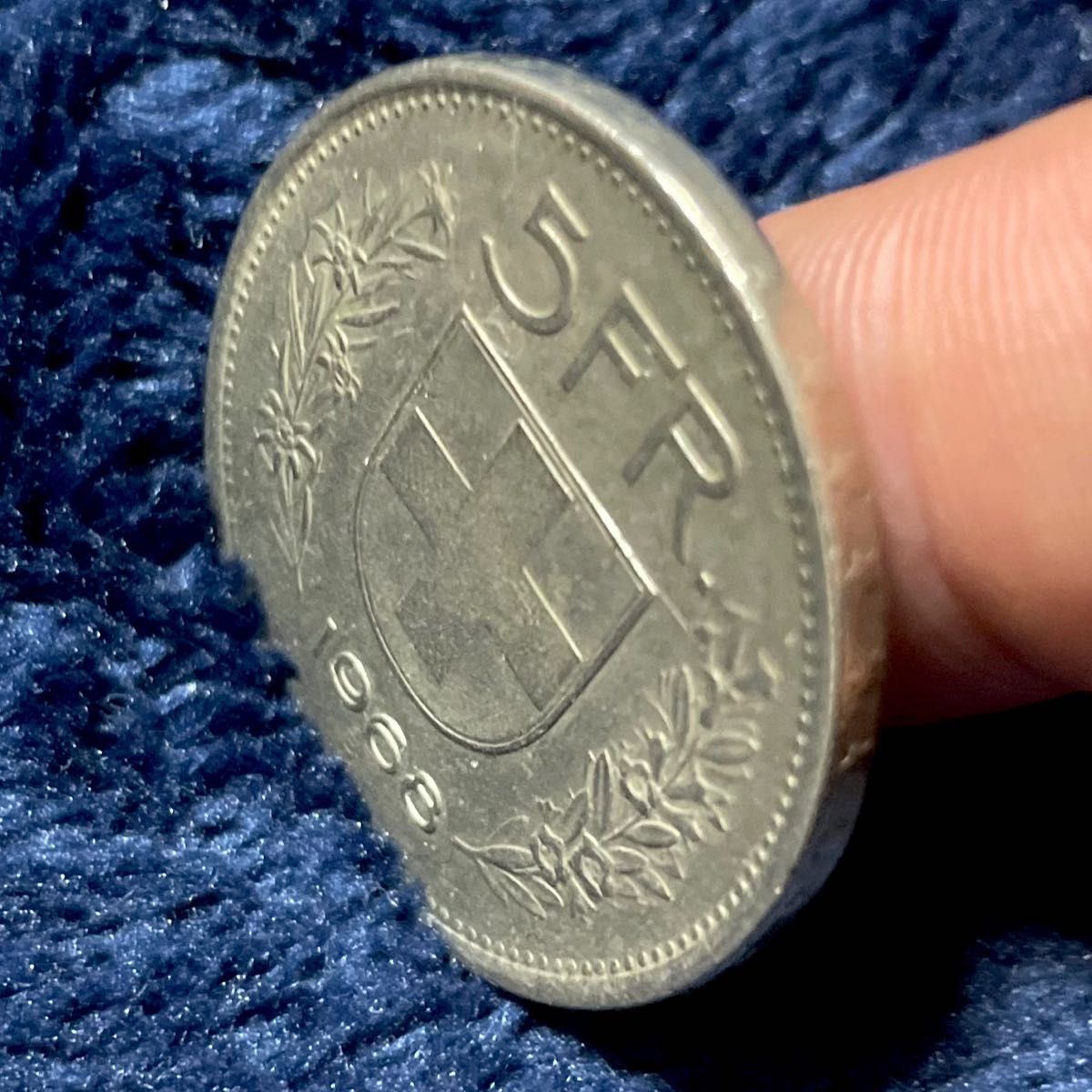 スイス5フラン 1968年　ヴィンテージコイン