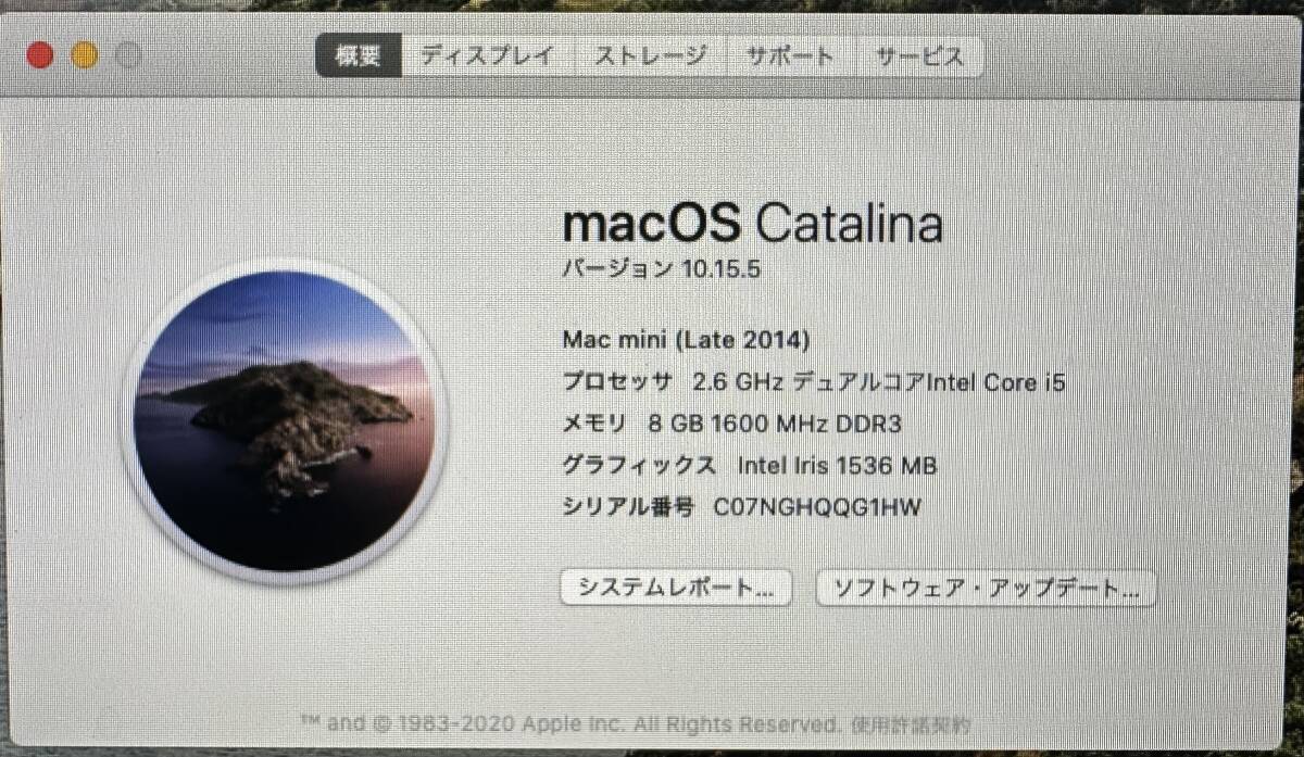 Mac mini Late 2014 A1347 MGEN2J/A Intel i5-4278U 2.60GHZ /メモリ8GB/HDD 無し/Bluetooth/無線の画像7