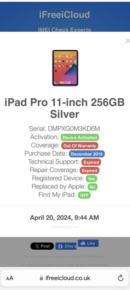 Apple iPad Pro 11インチ 256GB Wi-Fiシルバー／ジャック品の画像8