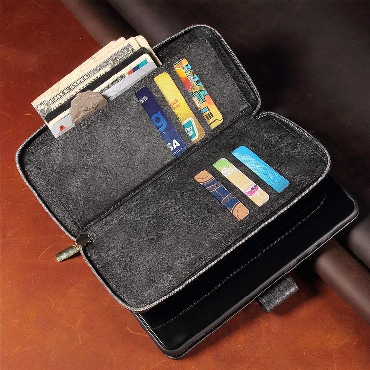 iPhone 11 ブラック スマホ ケース カバー 手帳型 お財布 携帯 カード 収納 マグネット 14 13 12 11 X XS Max Pro S7C072の画像2