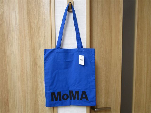  new goods unused *MOMA(moma) vi n cent * fan *go ho message tote bag (If one tr** ) New York modern fine art pavilion blue N8