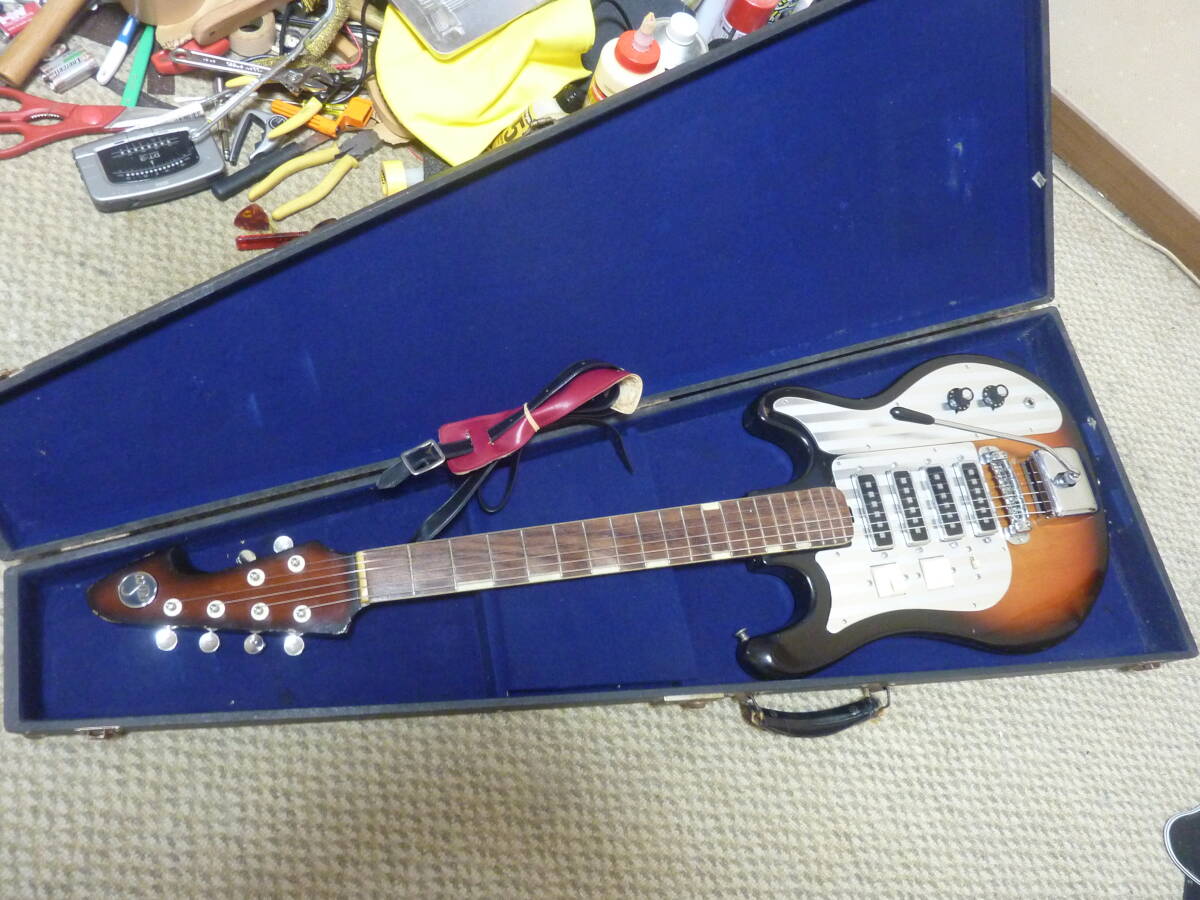 60年代製 Teisco(テスコ)製 ビンテージ ビザール ギター WG-4Lの画像1