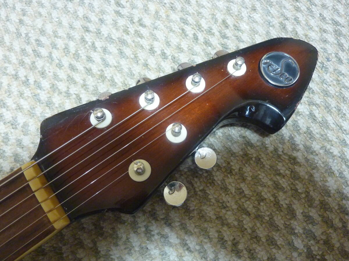 60年代製 Teisco(テスコ)製 ビンテージ ビザール ギター WG-4Lの画像2