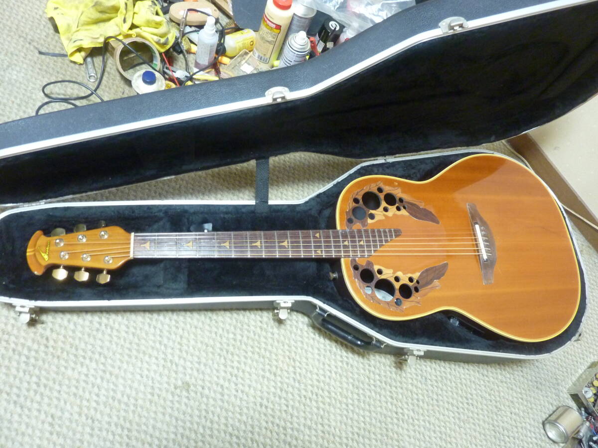 Ovation USA製 エレアコ ギター エリート 1718 現状で_画像1