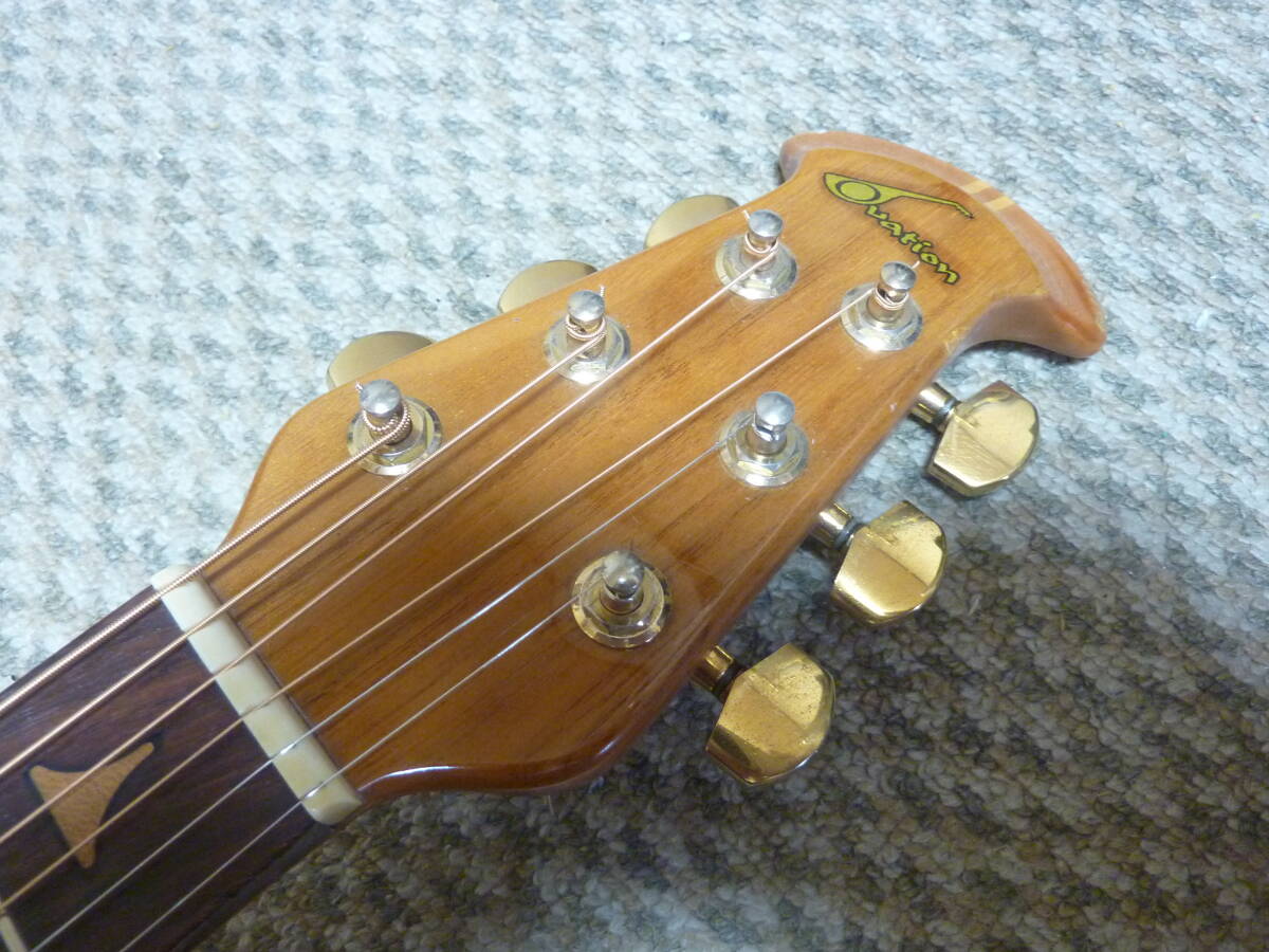 Ovation USA製 エレアコ ギター エリート 1718 現状で_画像2