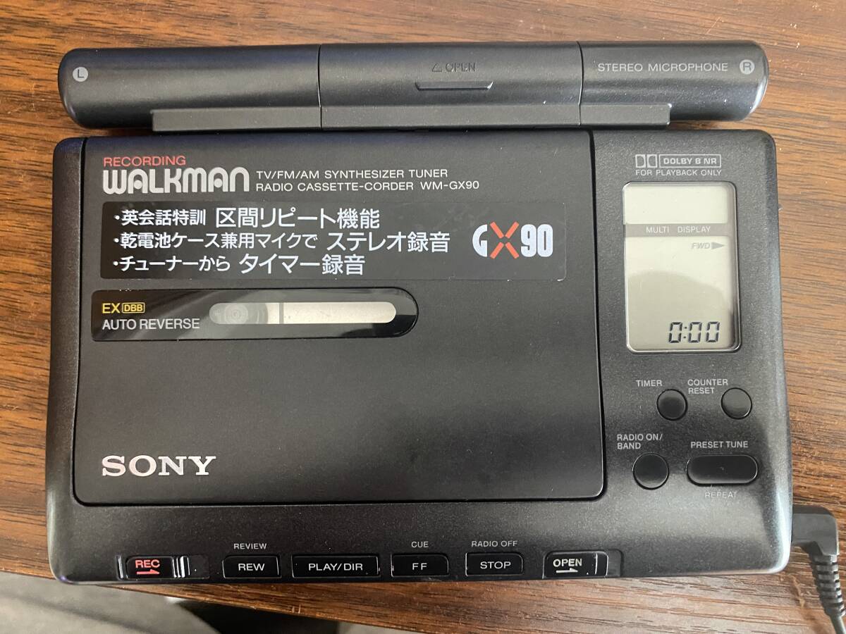 SONY カセットプレーヤー ウォークマンWM-GX90 ジャンク品 の画像2