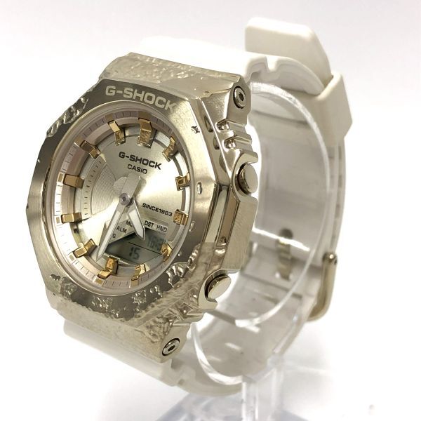 【動作品】CASIO G-SHOCK カシオ ジーショック GM-S2140GEM-9AJR レディース 腕時計 40周年 限定品 ホワイト ゴールド DC0の画像2