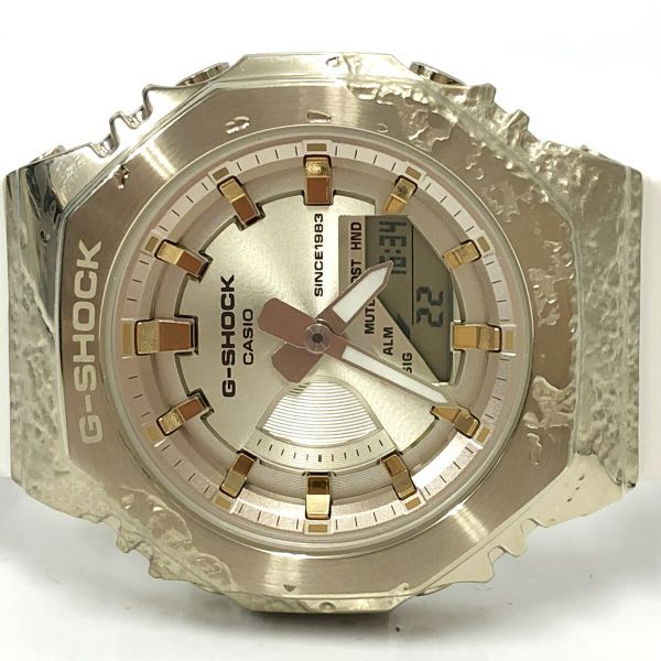 【動作品】CASIO G-SHOCK カシオ ジーショック GM-S2140GEM-9AJR レディース 腕時計 40周年 限定品 ホワイト ゴールド DC0の画像6