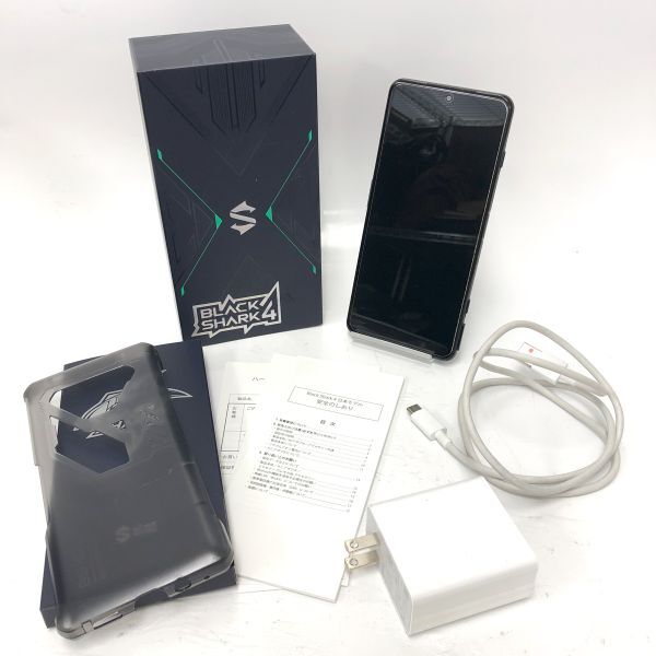 【美品/1円スタート】Black Shark 4 ブラックシャーク PRS-H0 Mirror Black 128GB 判定‐ SIMフリー スマートフォン EA2の画像1