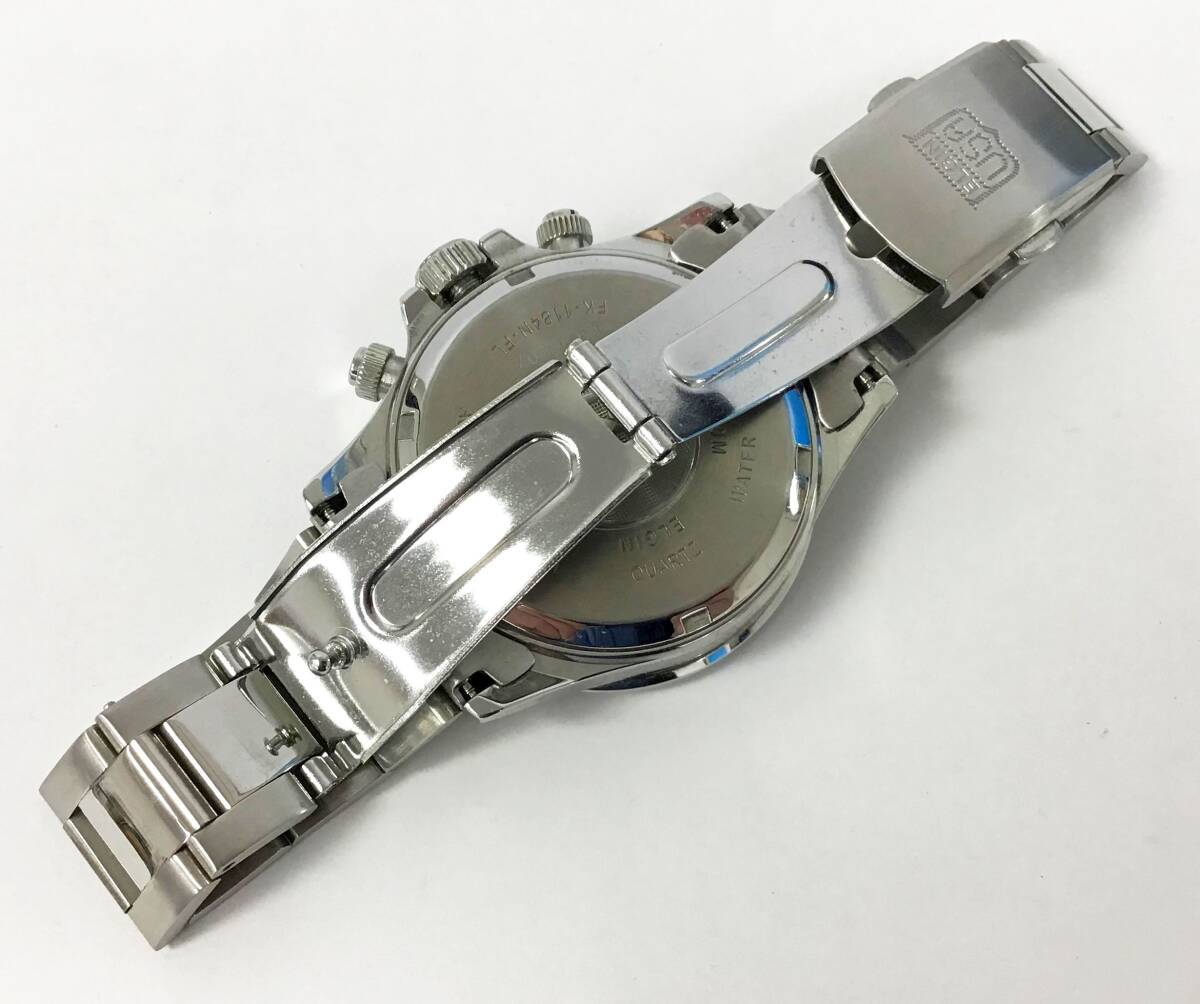 動作品 ELGIN 腕時計 FK-1184N-FL クロノグラフ カレンダー 200M防水 クオーツ メンズ エルジンの画像6