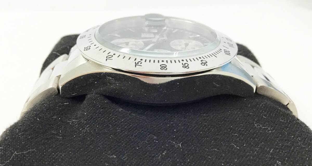 動作品 ELGIN 腕時計 FK-1184N-FL クロノグラフ カレンダー 200M防水 クオーツ メンズ エルジンの画像4
