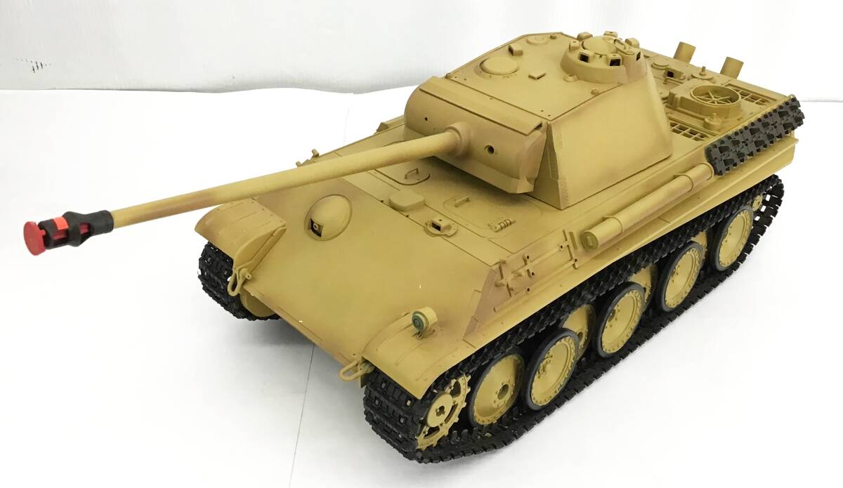 塗装済み HengLong 1/16 戦車 ラジコン ドイツ軍 中戦車 パンターG GERMAN PANTHER TYPE G キャタピラ 2.4GHz プロポ 日本語取説 ヘンロン