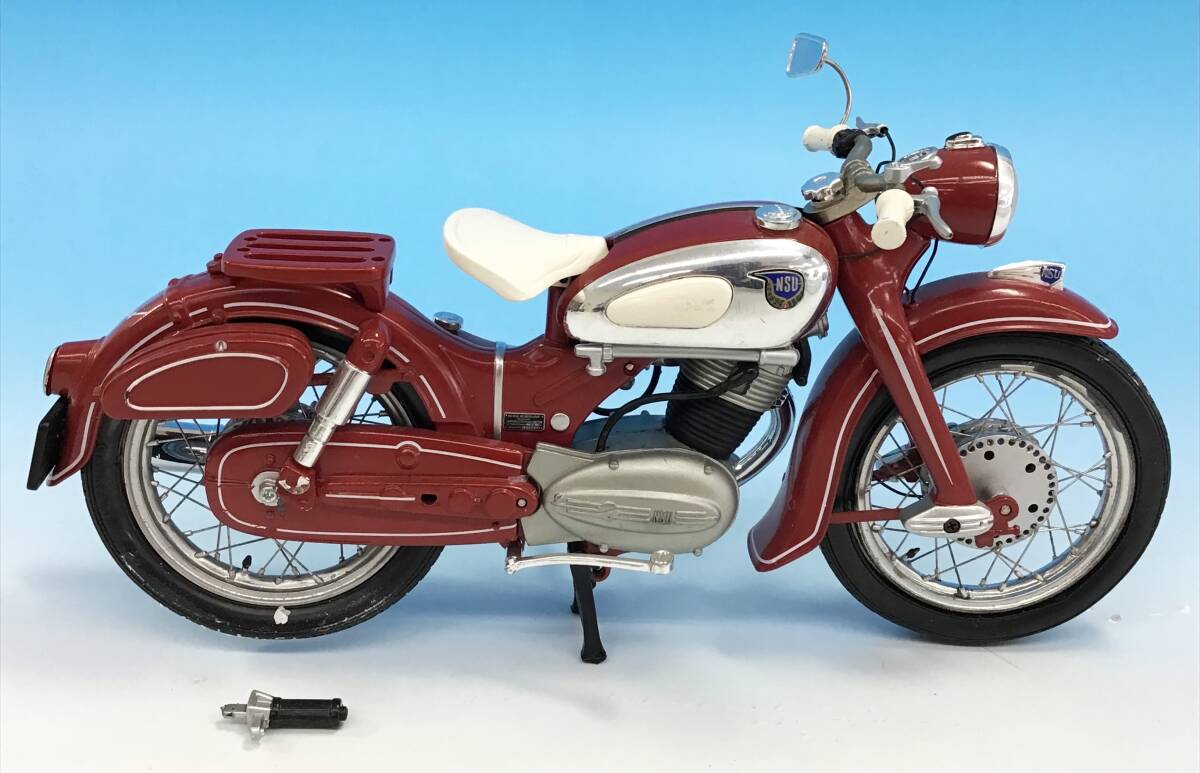 SCHUCO 1/10 NSU MAX メタルモデル 赤/レッド バイク オートバイ ミニカー 元箱付 模型 飾り物 置物 インテリア コレクション シュコーの画像3