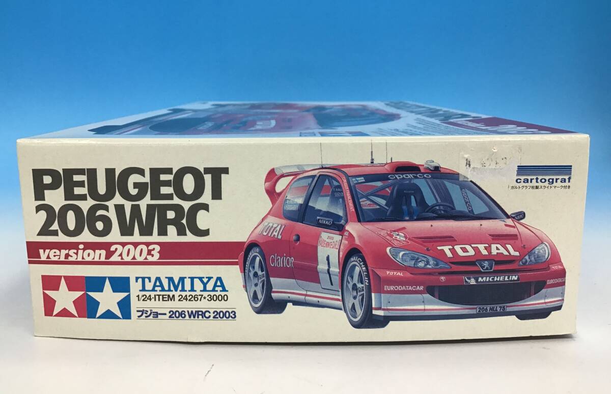 未組立 TAMIYA 1/24 PEUGEOT 206 WRC 2003 24267 スポーツカーシリーズ プジョー ディスプレイモデル プラモデル 自動車 タミヤ_画像4